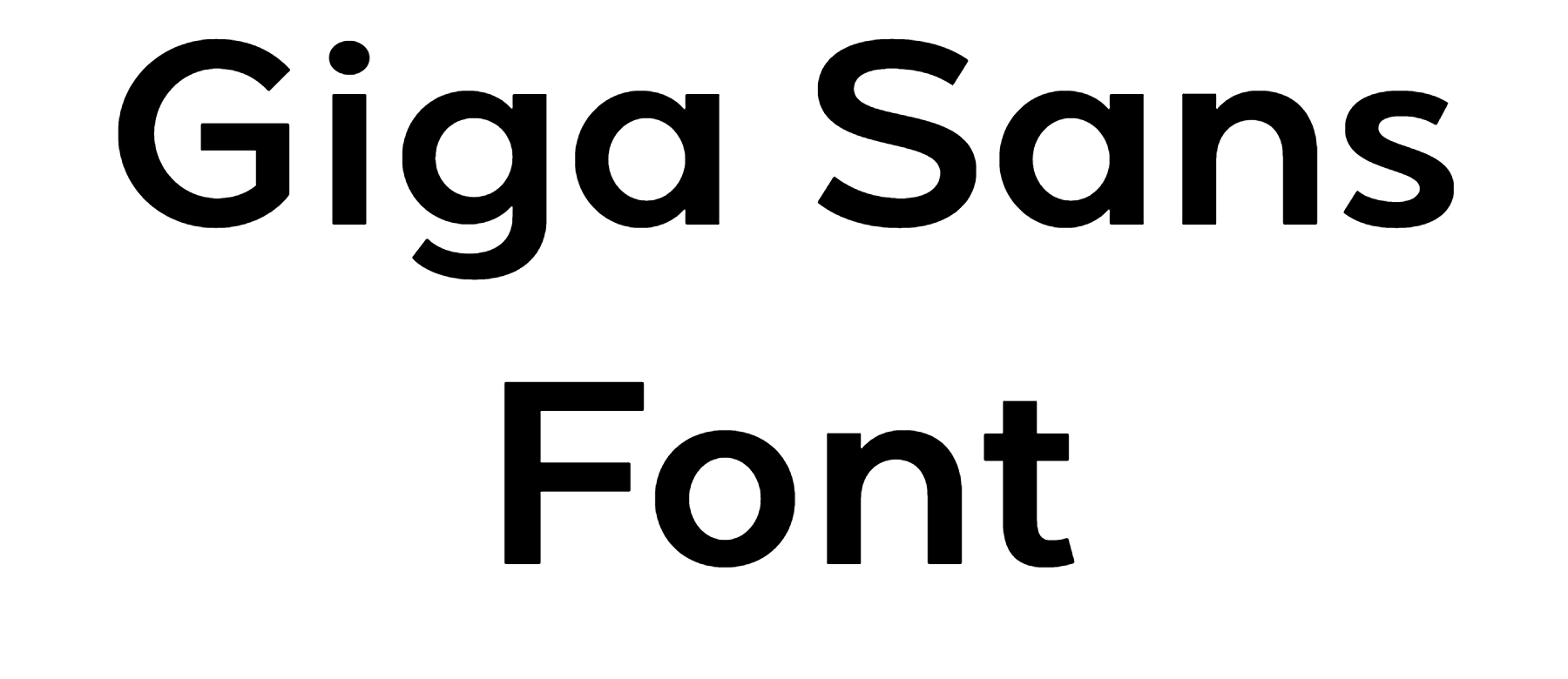 Giga Sans Font Download