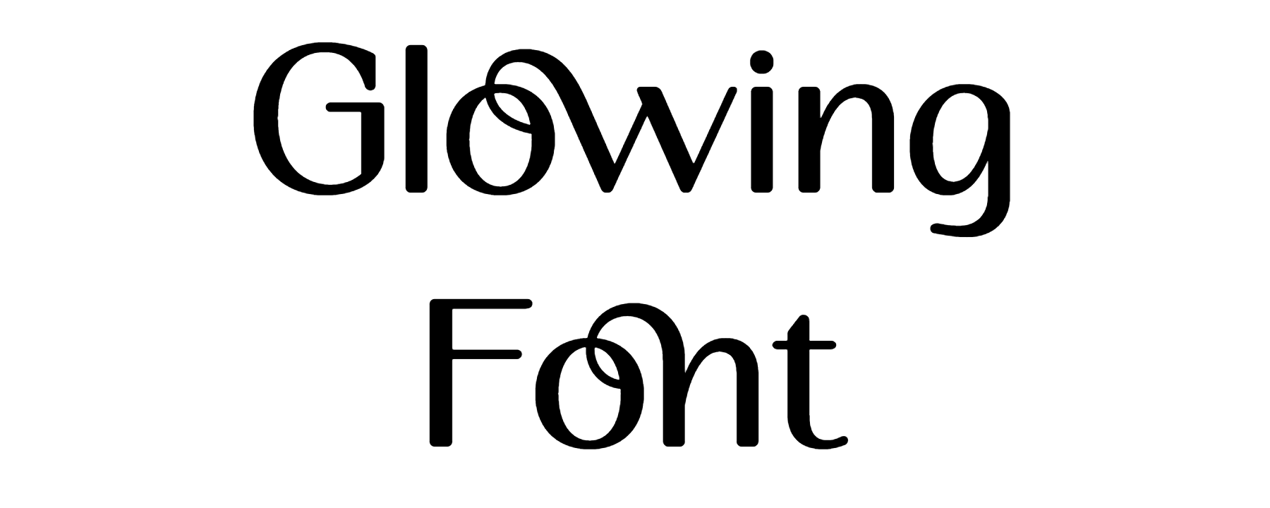 Glowing Font Download