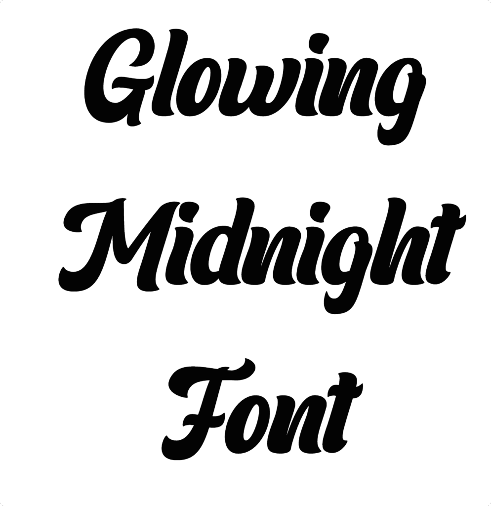 Glowing Midnight Font Download