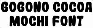 Gogono Cocoa Mochi Font Download