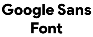 Google Sans Font Download