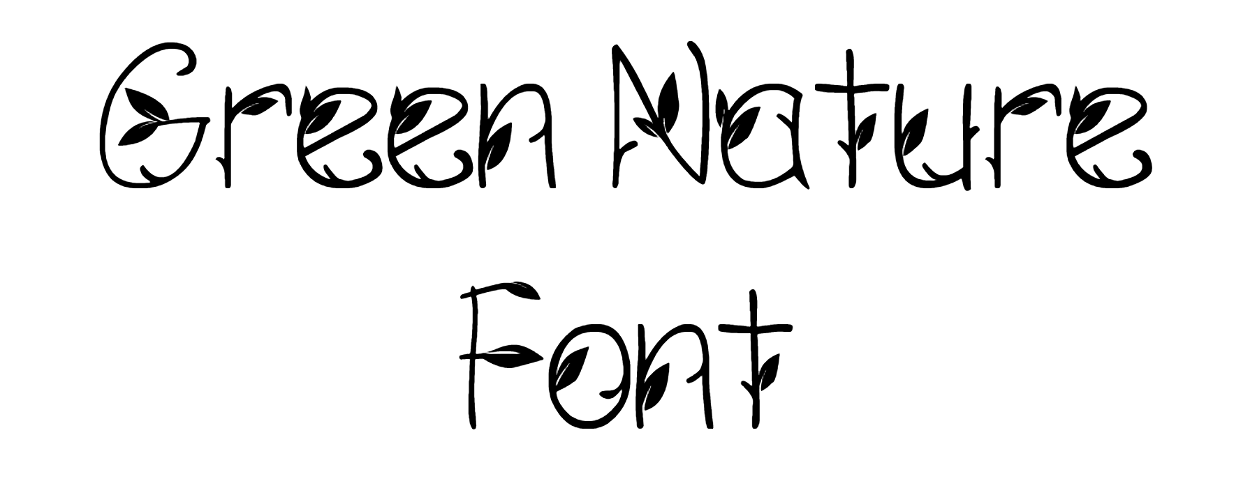 Green Nature Font Download