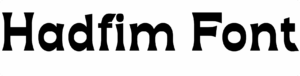 Hadfim Font Download