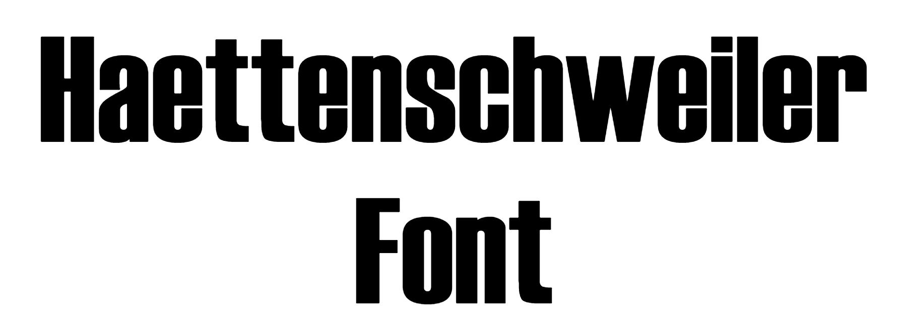 Haettenschweiler Font Download