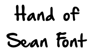 Hand of Sean Font Download