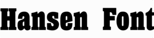 Hansen Font Download