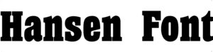 Hansen Font Download