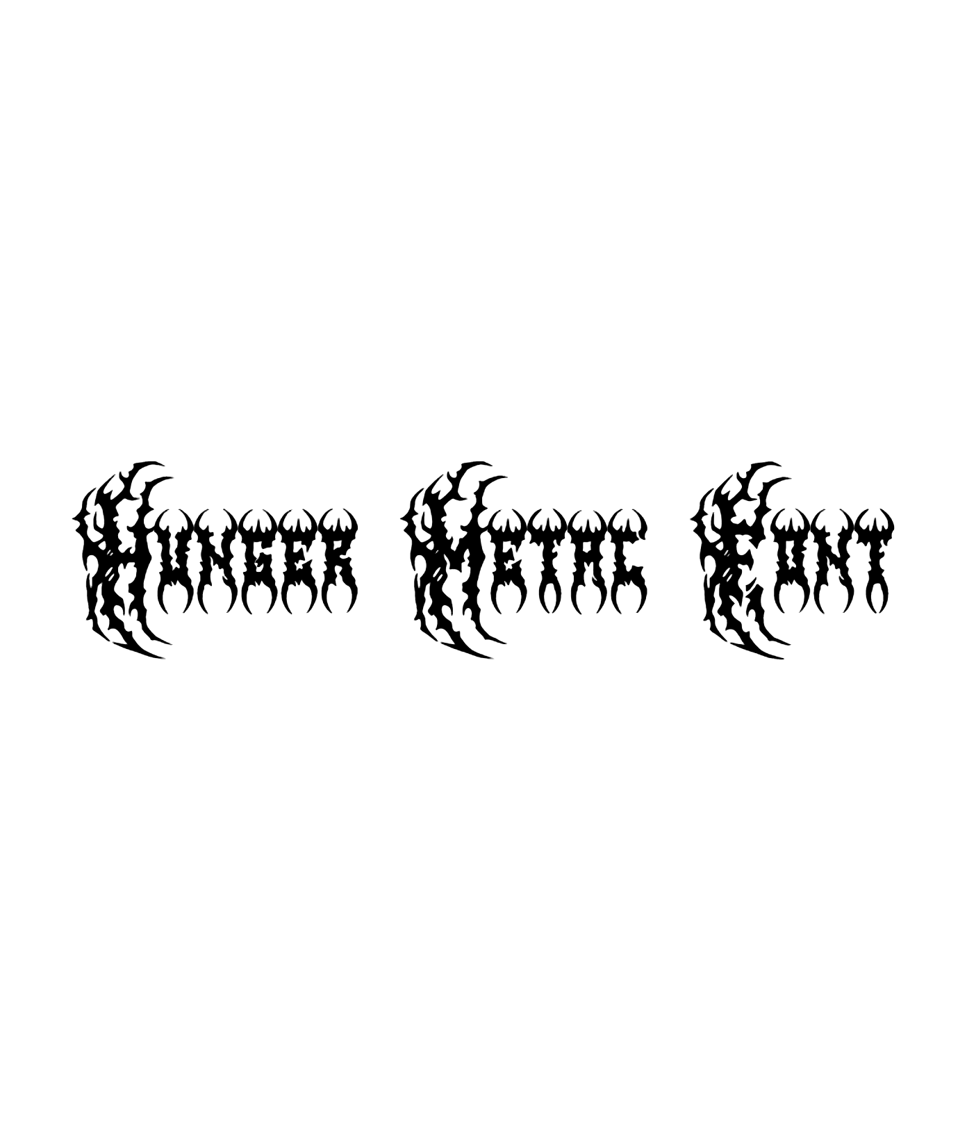 Hunger Metal Font Download