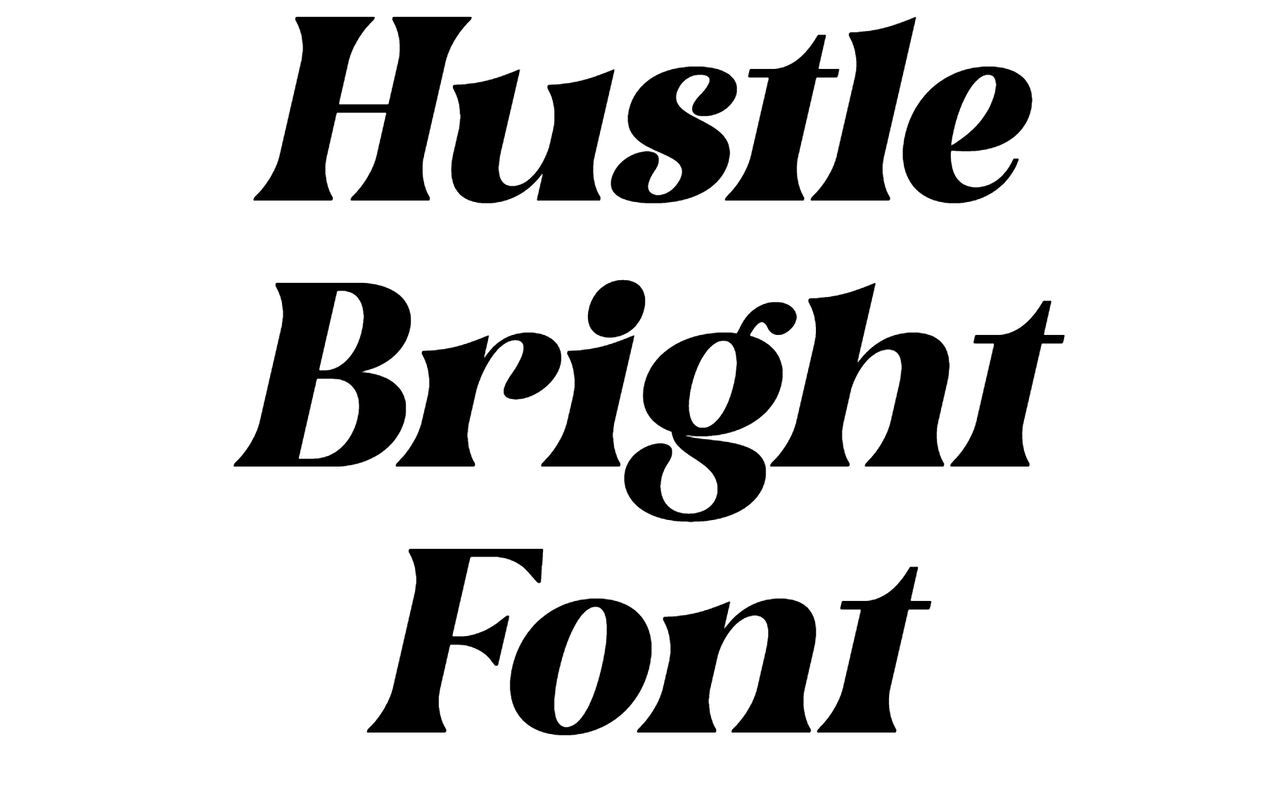 Hustle Bright Font Download