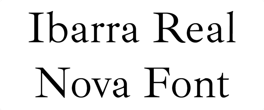 Ibarra Real Nova Font Download