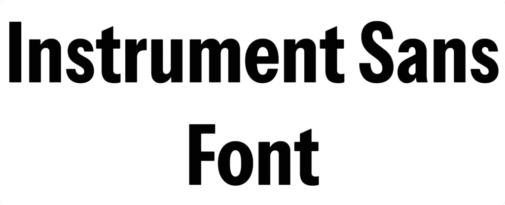 Instrument Sans Font Download
