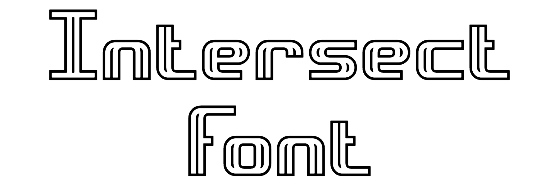 Intersect Font Download
