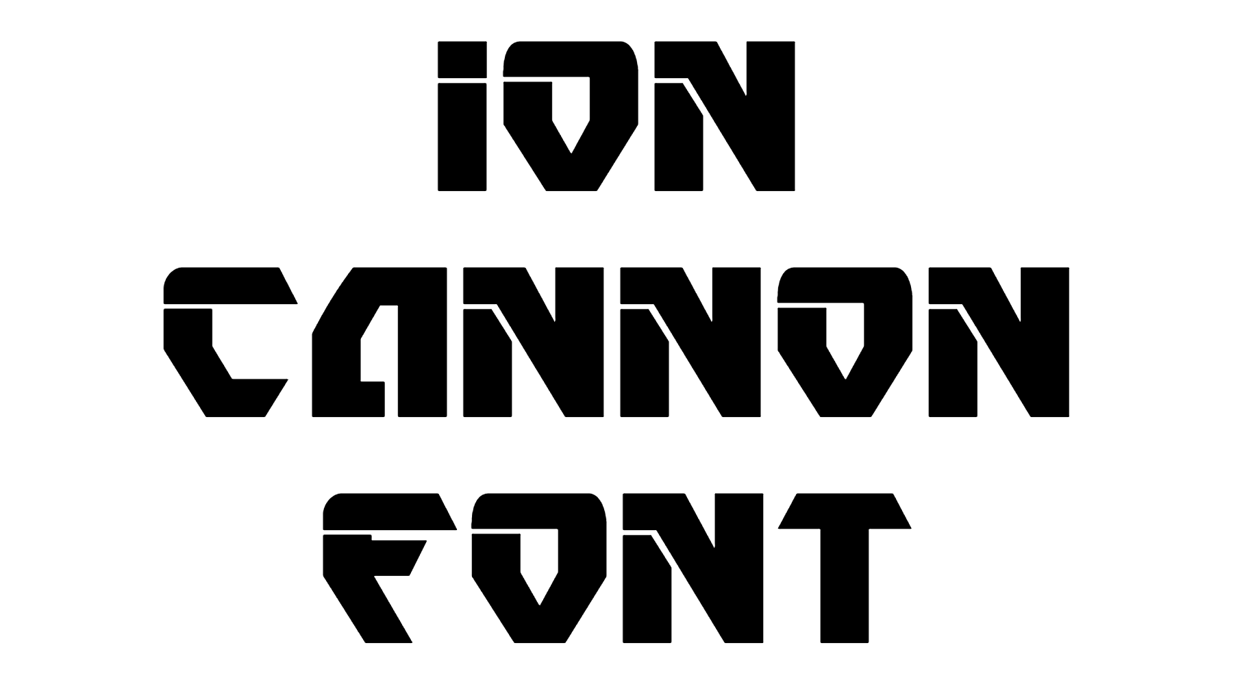 Ion Cannon Font Download