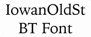 IowanOldSt BT Font Download