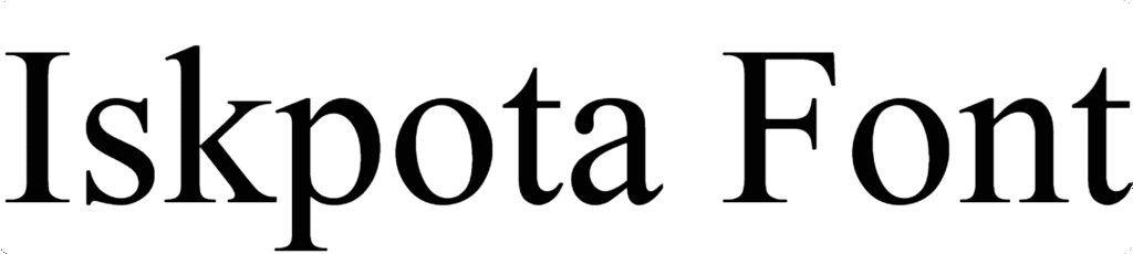 Iskpota Font Download
