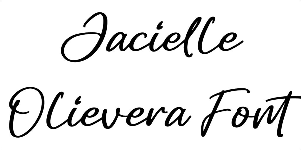Jacielle Olievera Font Download