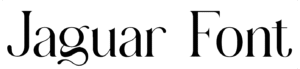 Jaguar Font Download