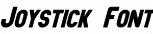 Joystick Font Download