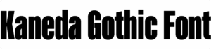 Kaneda Gothic Font Download