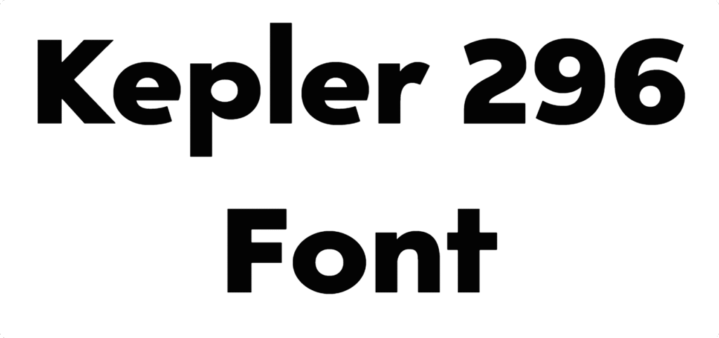Kepler 296 Font Download