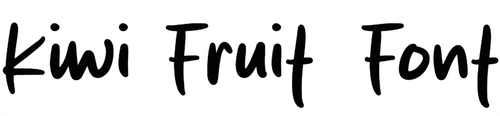 Kiwi Fruit Font Download