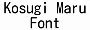 Kosugi Maru Font Download