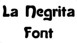 La Negrita Font Download