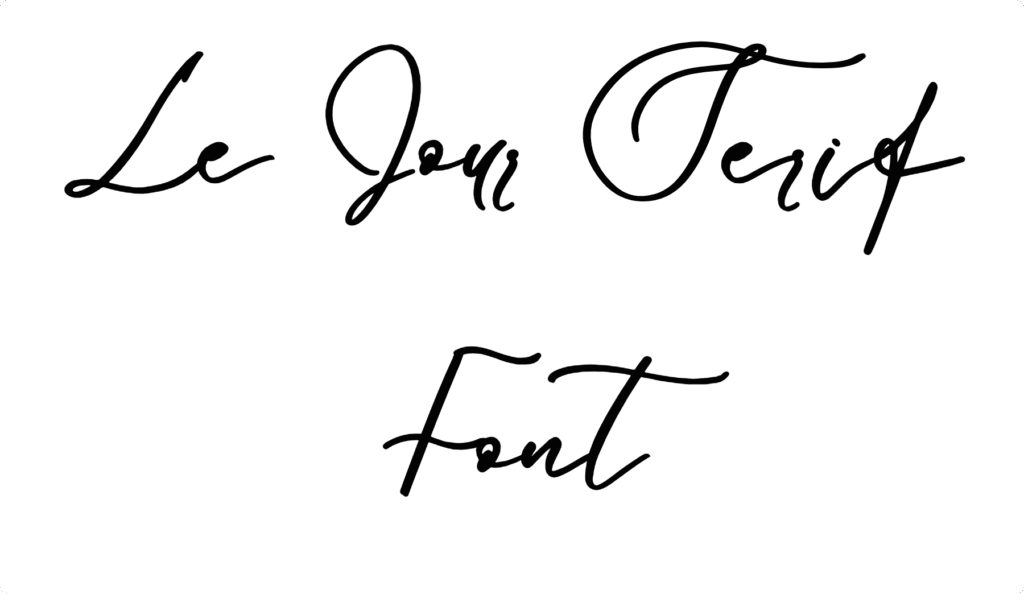 Le Jour Serif Font Download