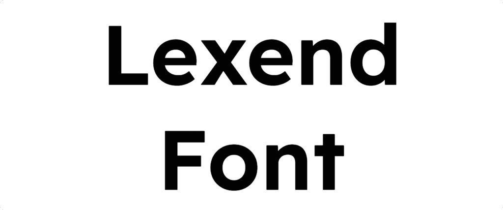 Lexend Font Download