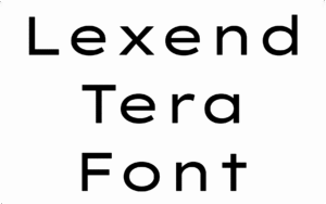 Lexend Tera Font Download