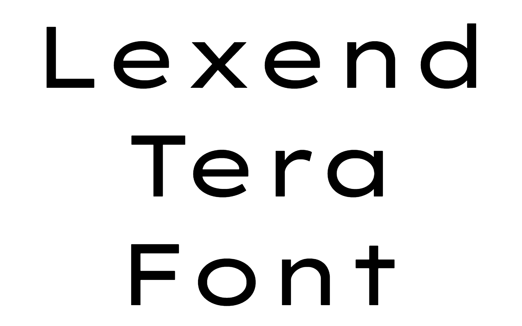 Lexend Tera Font Download