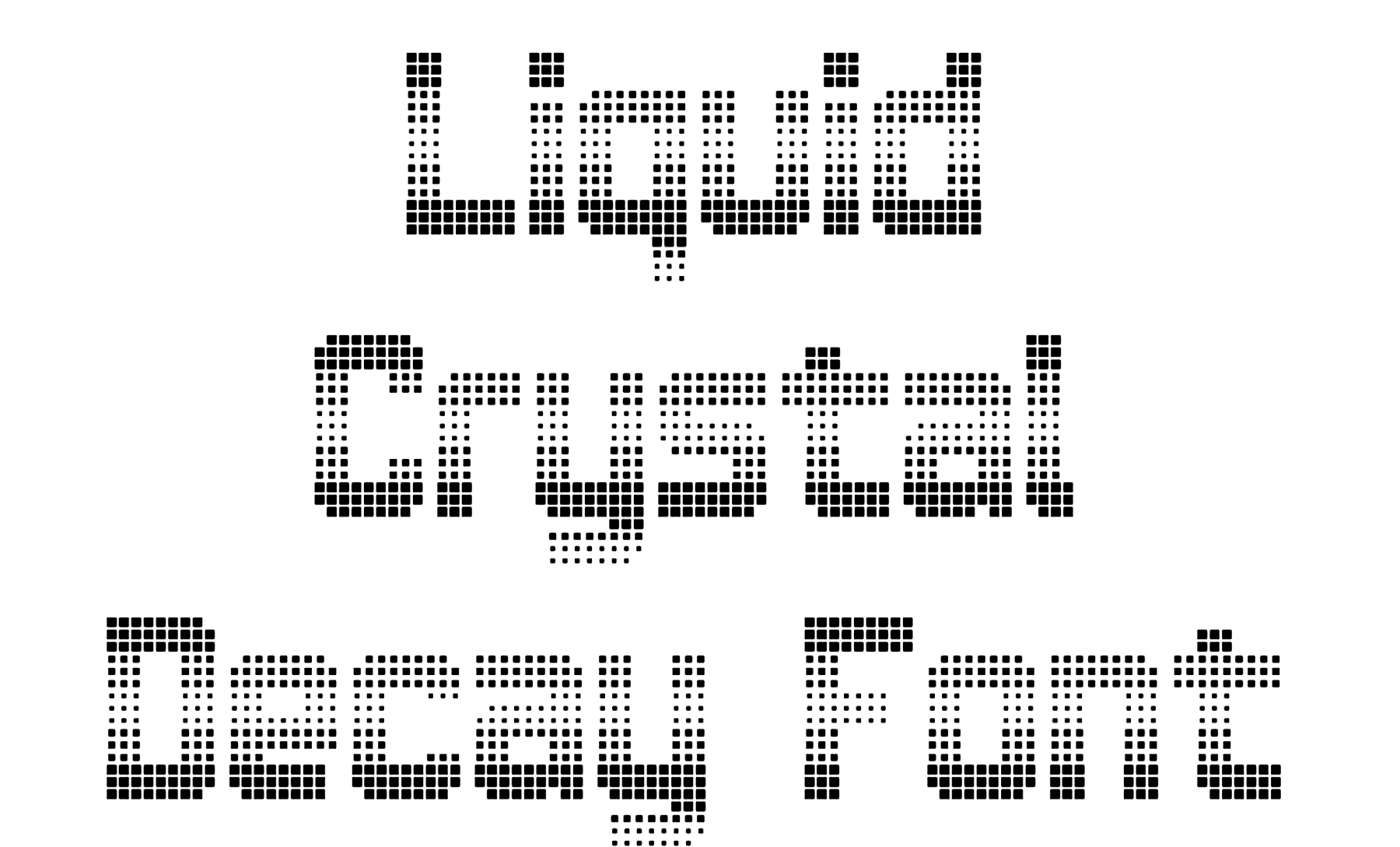 Liquid Crystal Decay Font Download
