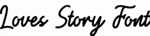 Loves Story Font Download