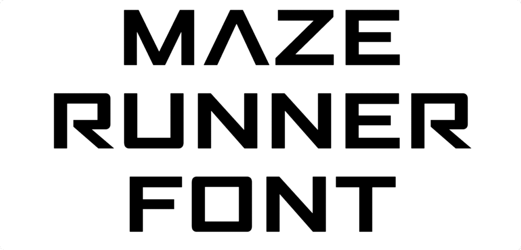 MAZE RUNNER Font Download