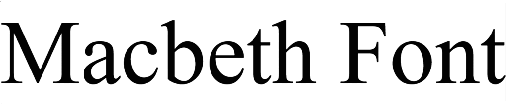 Macbeth Font Download