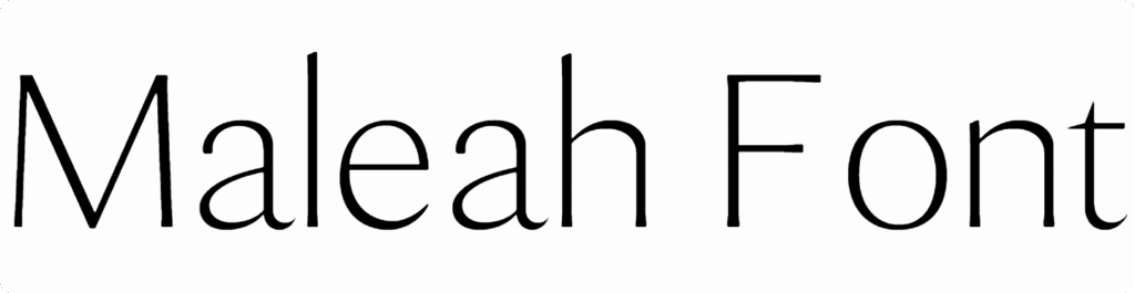 Maleah Font Download