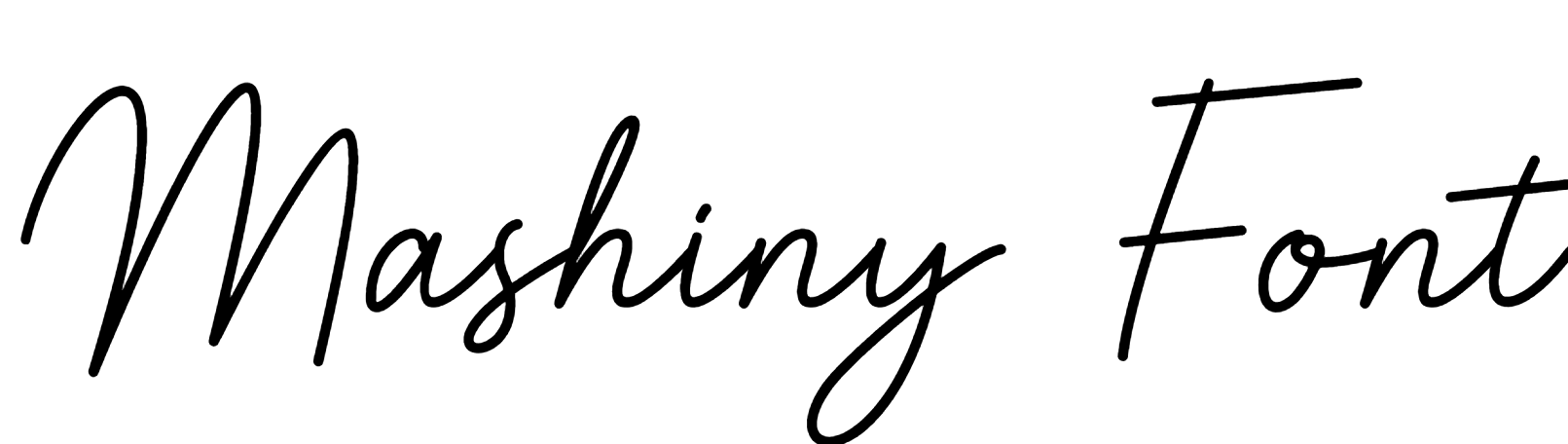 Mashiny Font Download