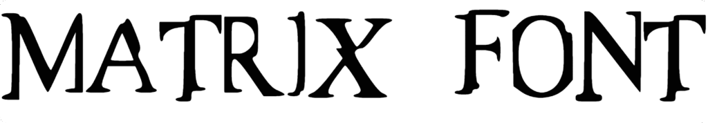 Matrix Font Download