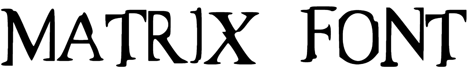 Matrix Font Download