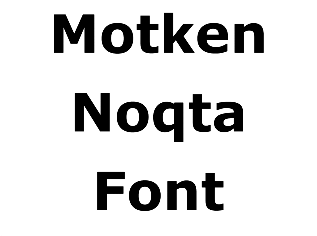 Motken Noqta Font Download