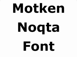 Motken Noqta Font Download