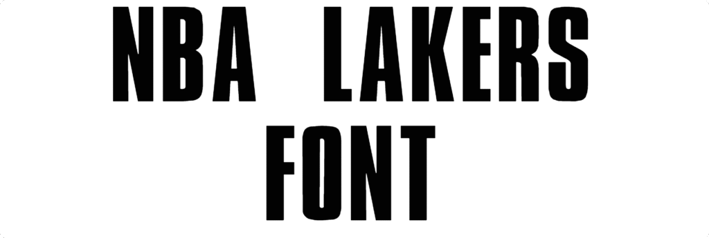 NBA Lakers Font Download