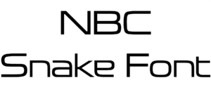 NBC Snake Font Download