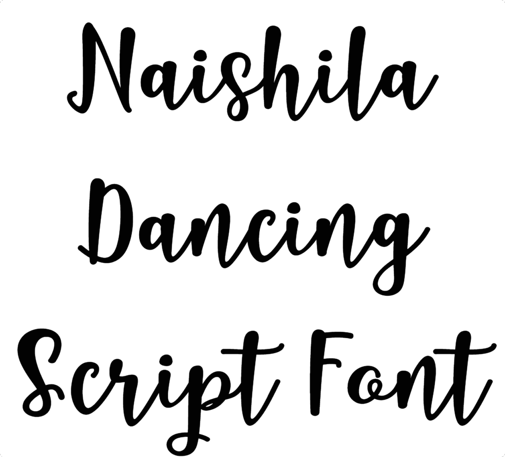 Naishila Dancing Script Font Download