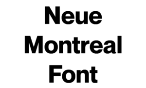 Neue Montreal Font Download