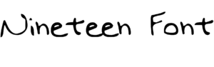 Nineteen Font Download