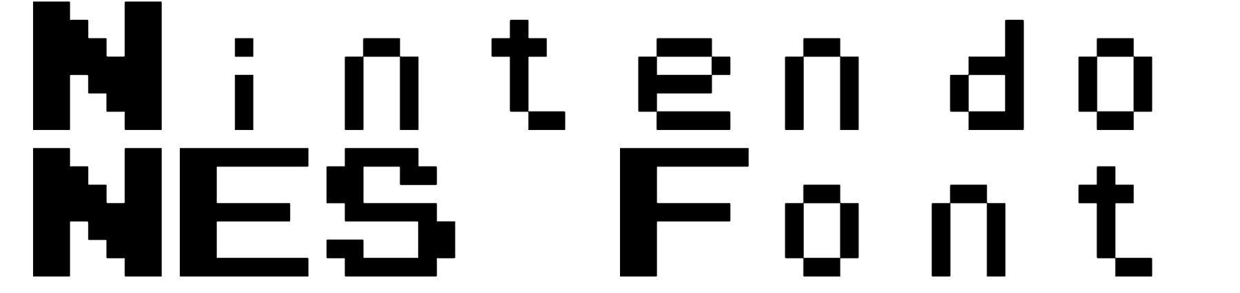 Nintendo NES Font Download