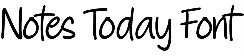 Notes Today Font Download