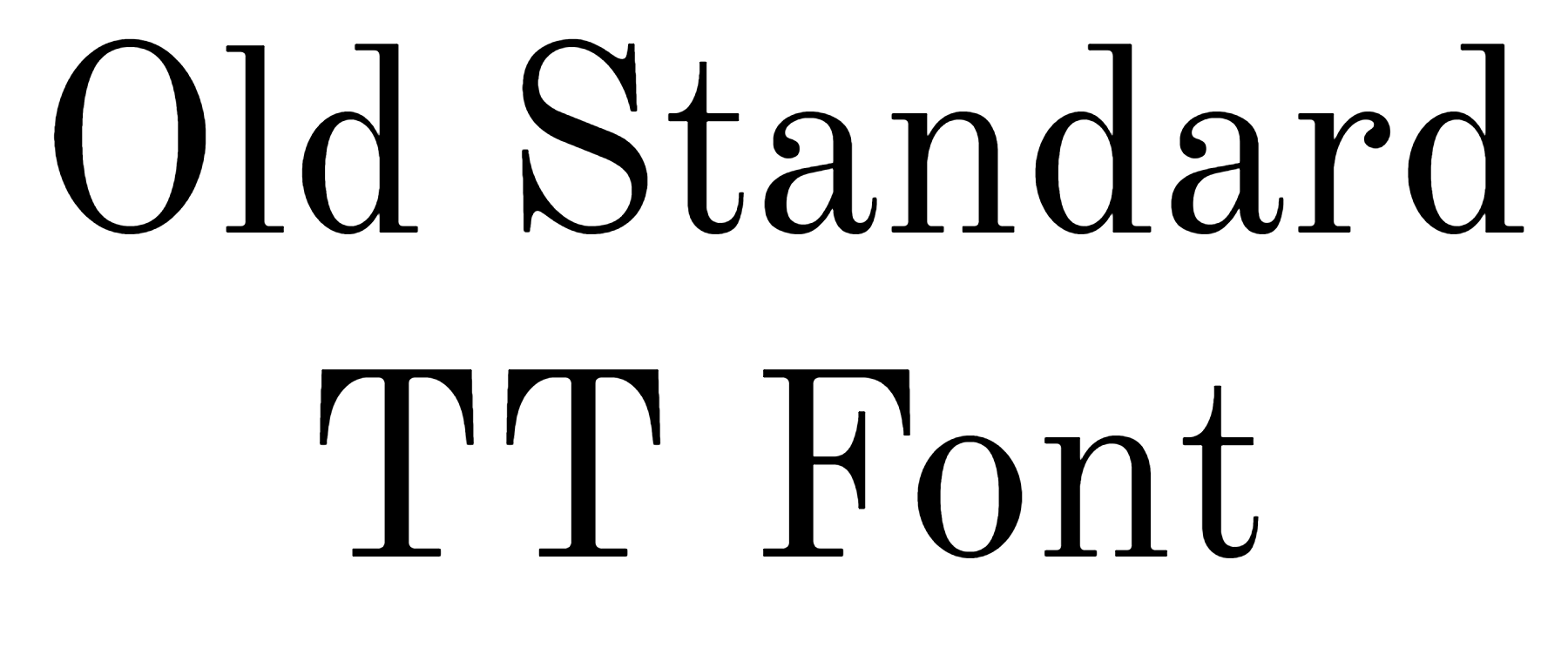 Old Standard TT Font Download