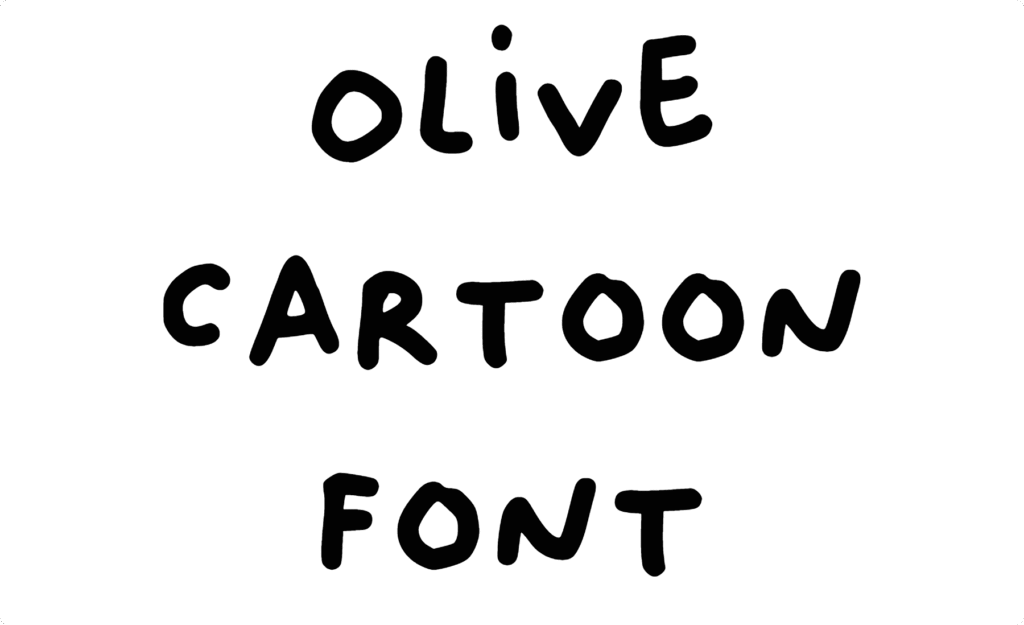 Olive Cartoon Font Download